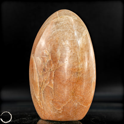 Natürliche Pfirsich-Mondstein Freiform - 988,88g