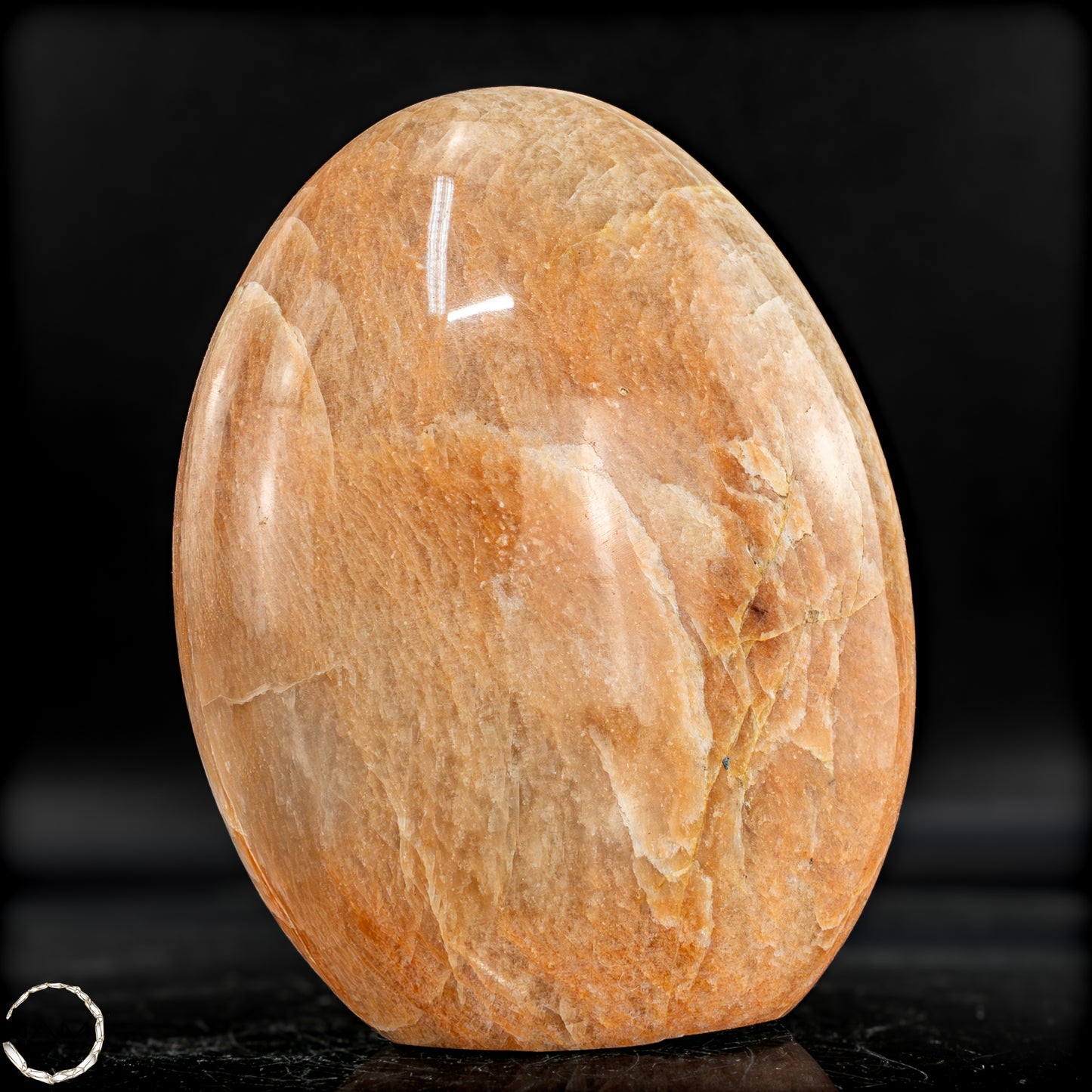 Natürliche Pfirsich-Mondstein Freiform - 988,88g