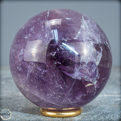 Natürliche Amethyst-Kristall Kugel, Brasilien - 404,38g - 66,6mm