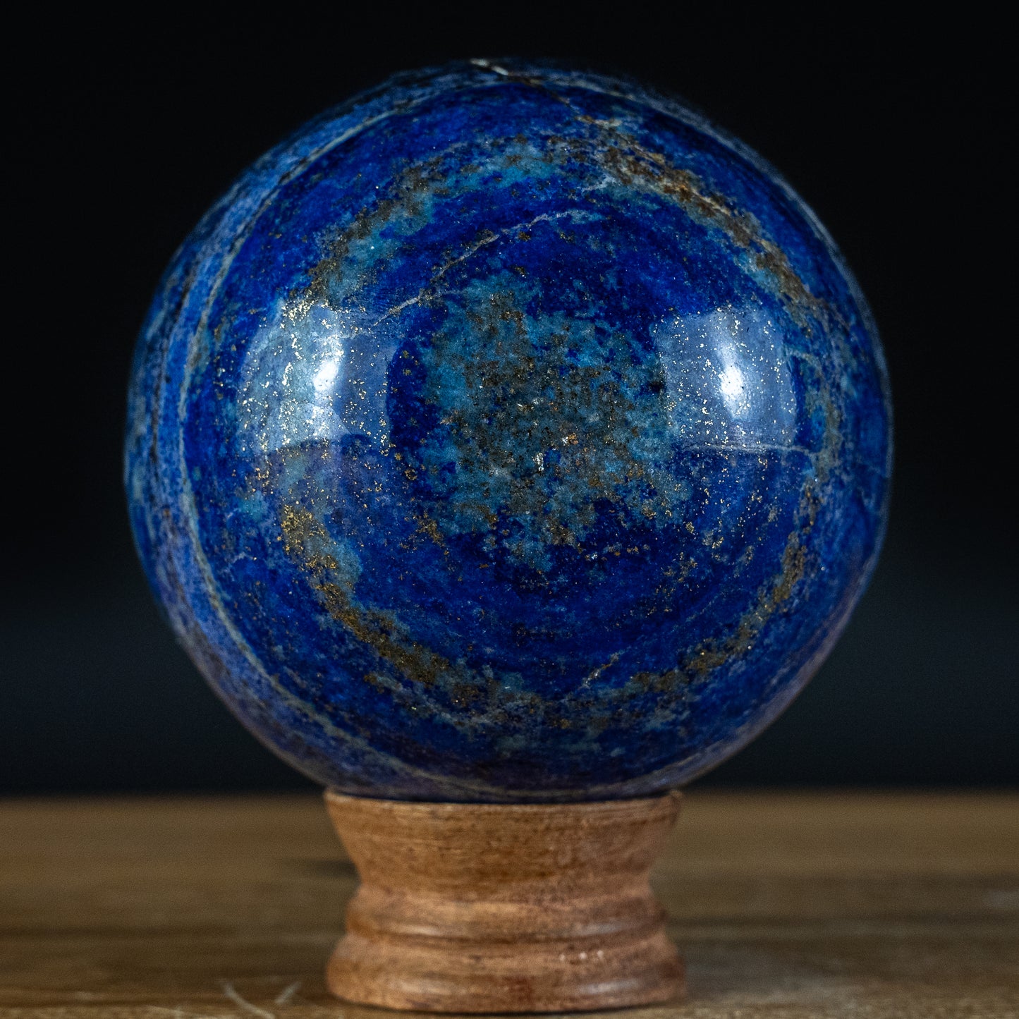 Natürliche Große Königsblaue Lapislazuli-Kugel - 1291,18g - 95mm