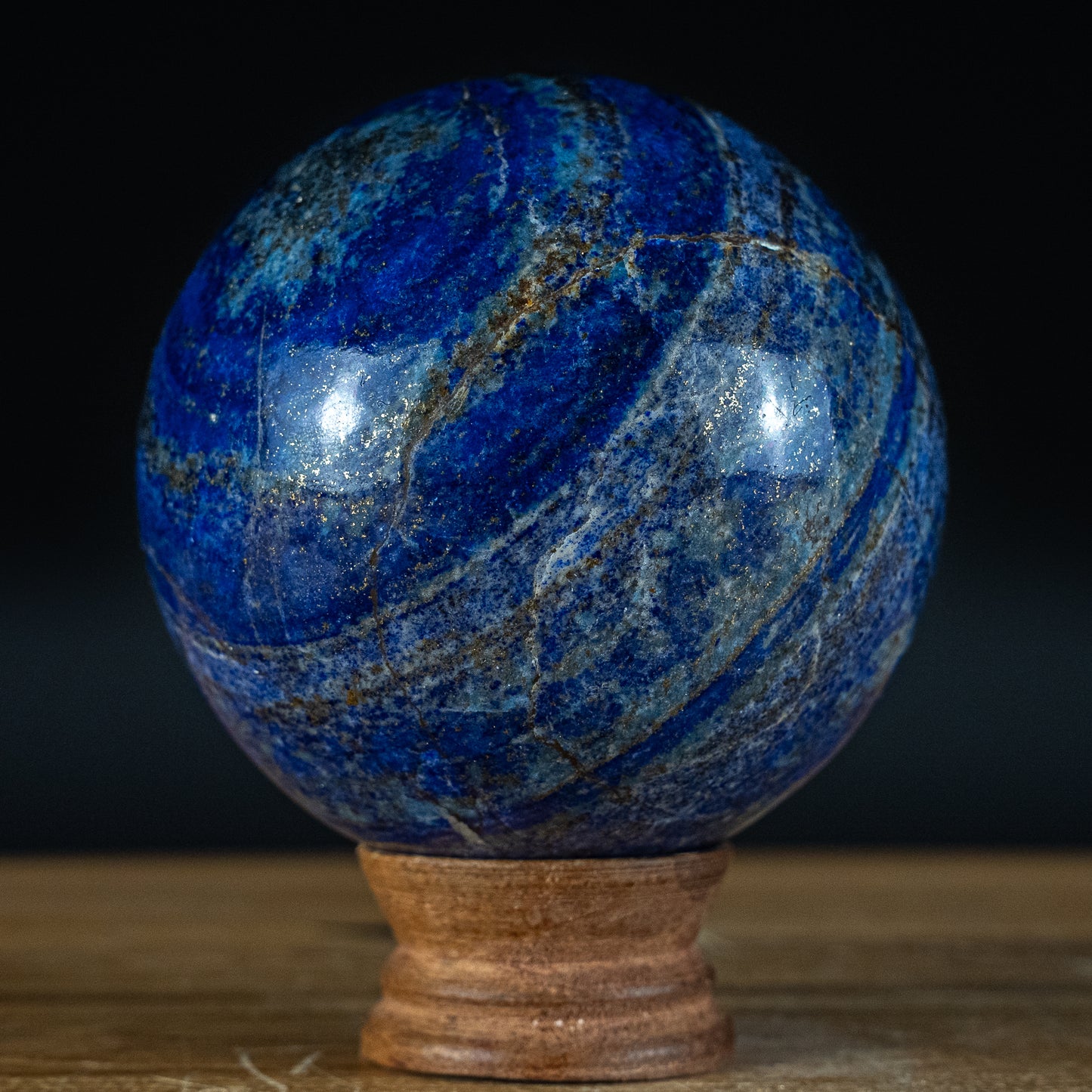 Natürliche Große Königsblaue Lapislazuli-Kugel - 1291,18g - 95mm