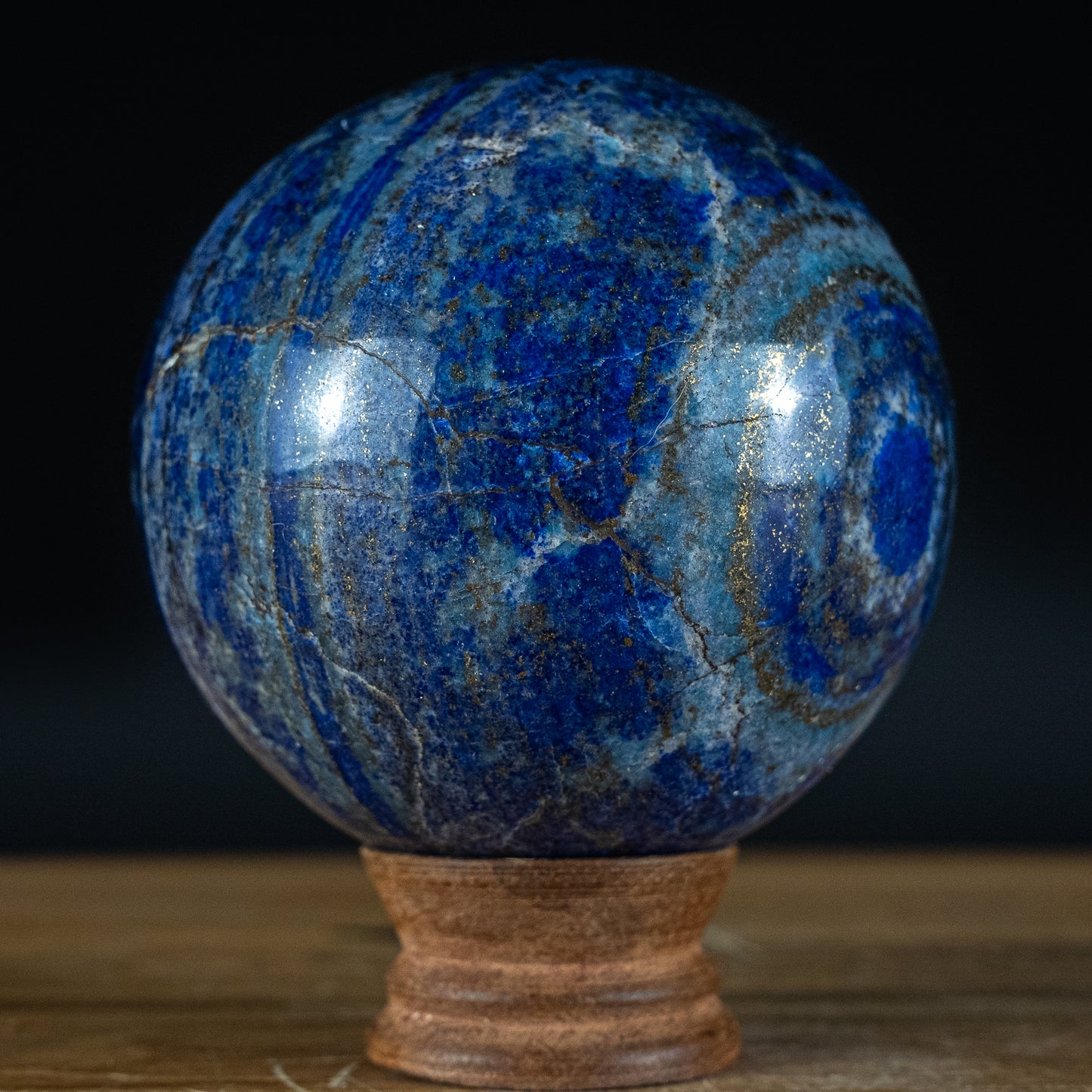 Natürliche Große Königsblaue Lapislazuli-Kugel - 1291,18g - 95mm