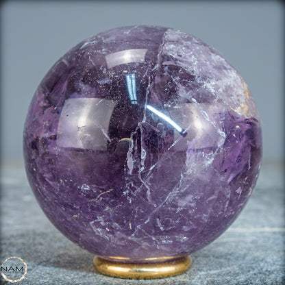 Natürliche Amethyst-Kristall Kugel, Brasilien - 404,38g - 66,6mm
