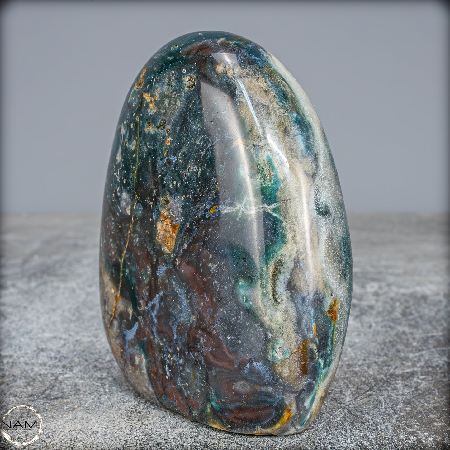 Natürlicher Ocean Jaspis-Achat Freiform - 705,28g