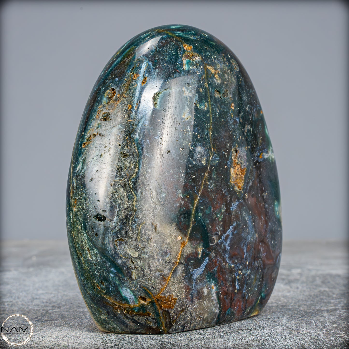 Natürlicher Ocean Jaspis-Achat Freiform - 705,28g