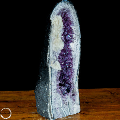 Große Amethyst Druse mit Calzit Kristallen - 31694g