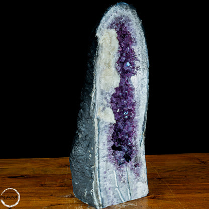 Große Amethyst Druse mit Calzit Kristallen - 31694g