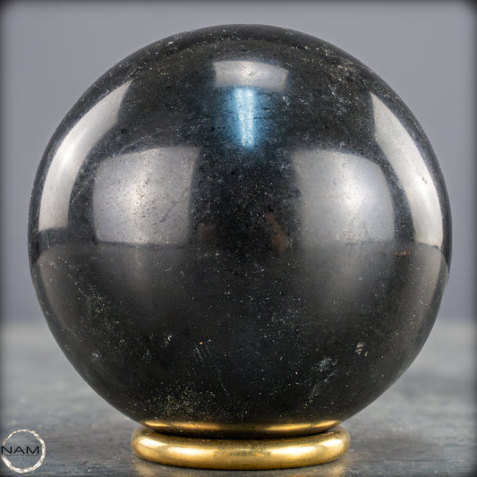 Schwarze Tourmalin-Kristall Kugel aus Brasilien - 722,33g - 78mm