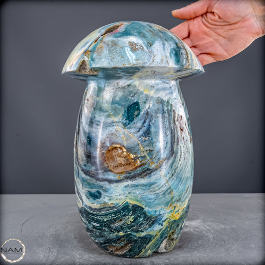 Ocean Jaspis Pilz – monumentale Naturkunst - 11689,77g