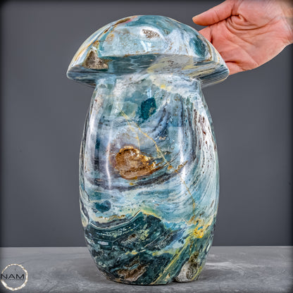 Ocean Jaspis Pilz – monumentale Naturkunst - 11689,77g