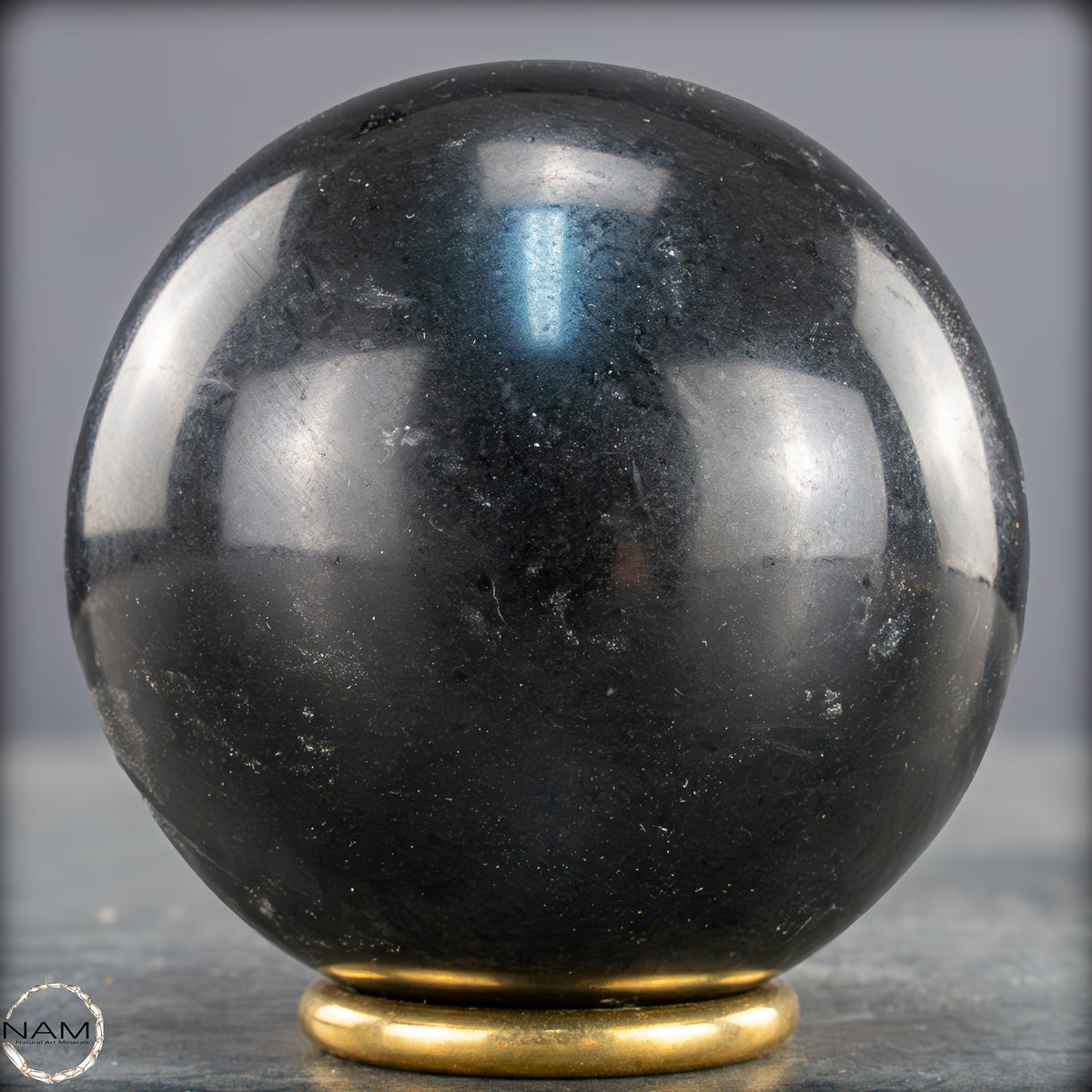 Schwarze Tourmalin-Kristall Kugel aus Brasilien - 722,33g - 78mm