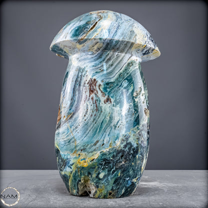 Ocean Jaspis Pilz – monumentale Naturkunst - 11689,77g