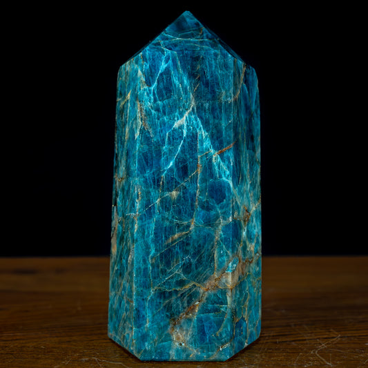 Natürlicher Blauer Apatit Obelisk - 712,68g