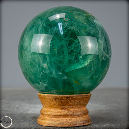 Natürliche Grüne Fluorit Kristallkugel, Spitzenqualität - 692,08g - 74mm