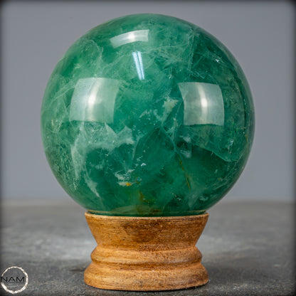 Natürliche Grüne Fluorit Kristallkugel, Spitzenqualität - 692,08g - 74mm