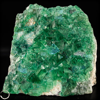 Natürliche Grüner Fluorit Kristalle auf Matrix - 2026,38g