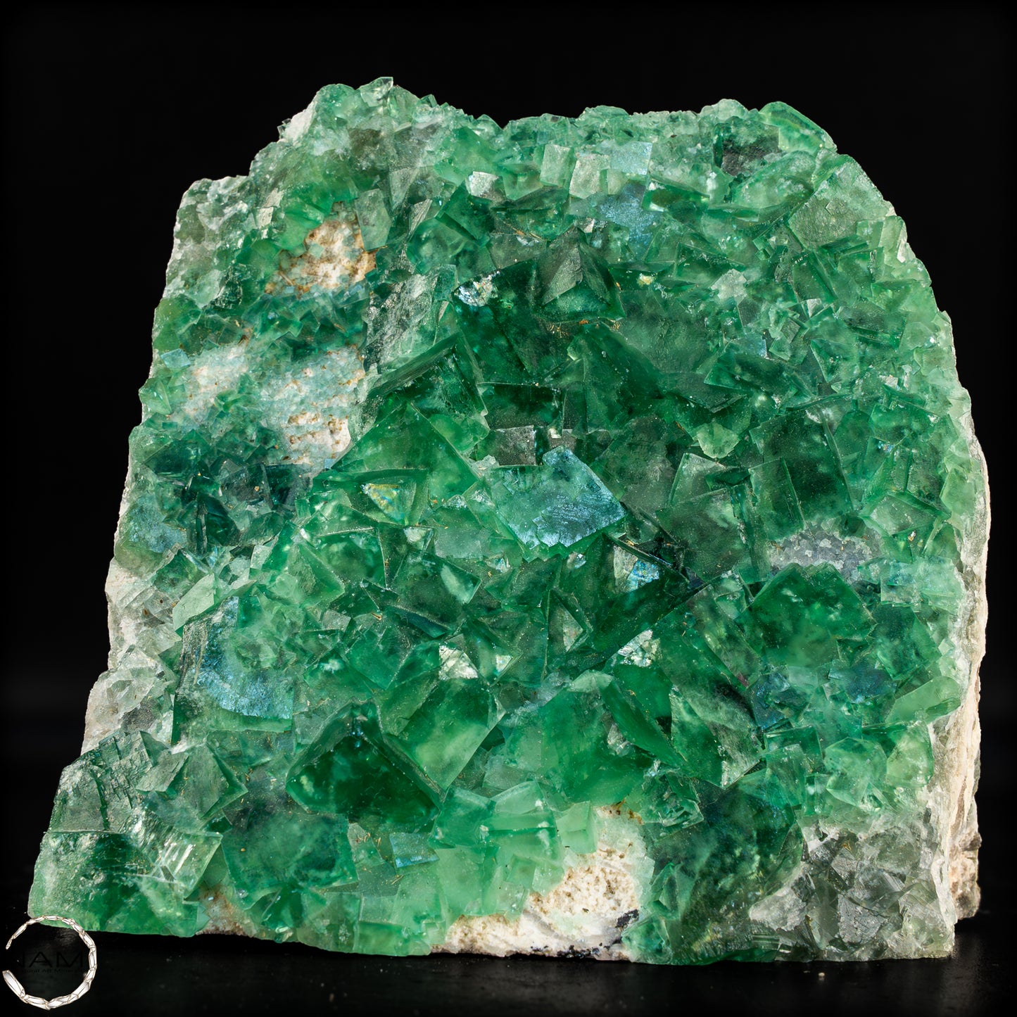 Natürliche Grüner Fluorit Kristalle auf Matrix - 2026,38g