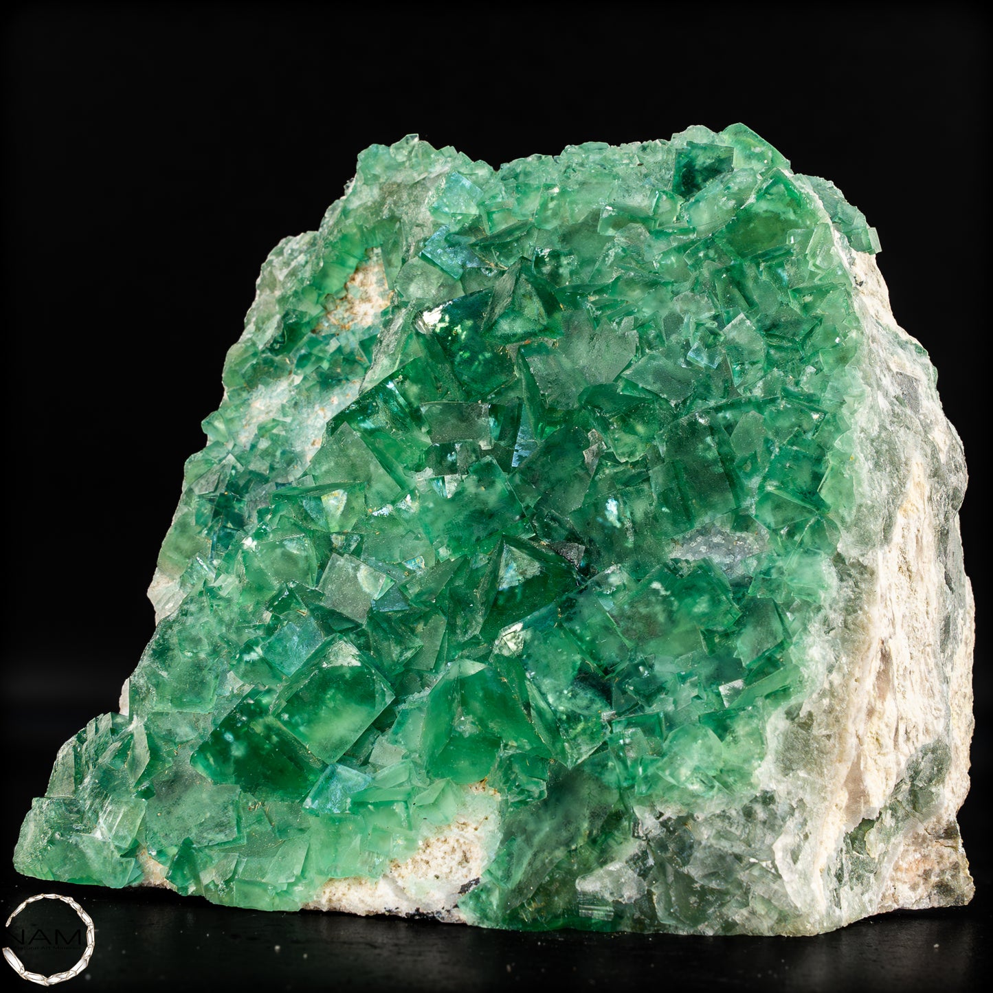 Natürliche Grüner Fluorit Kristalle auf Matrix - 2026,38g