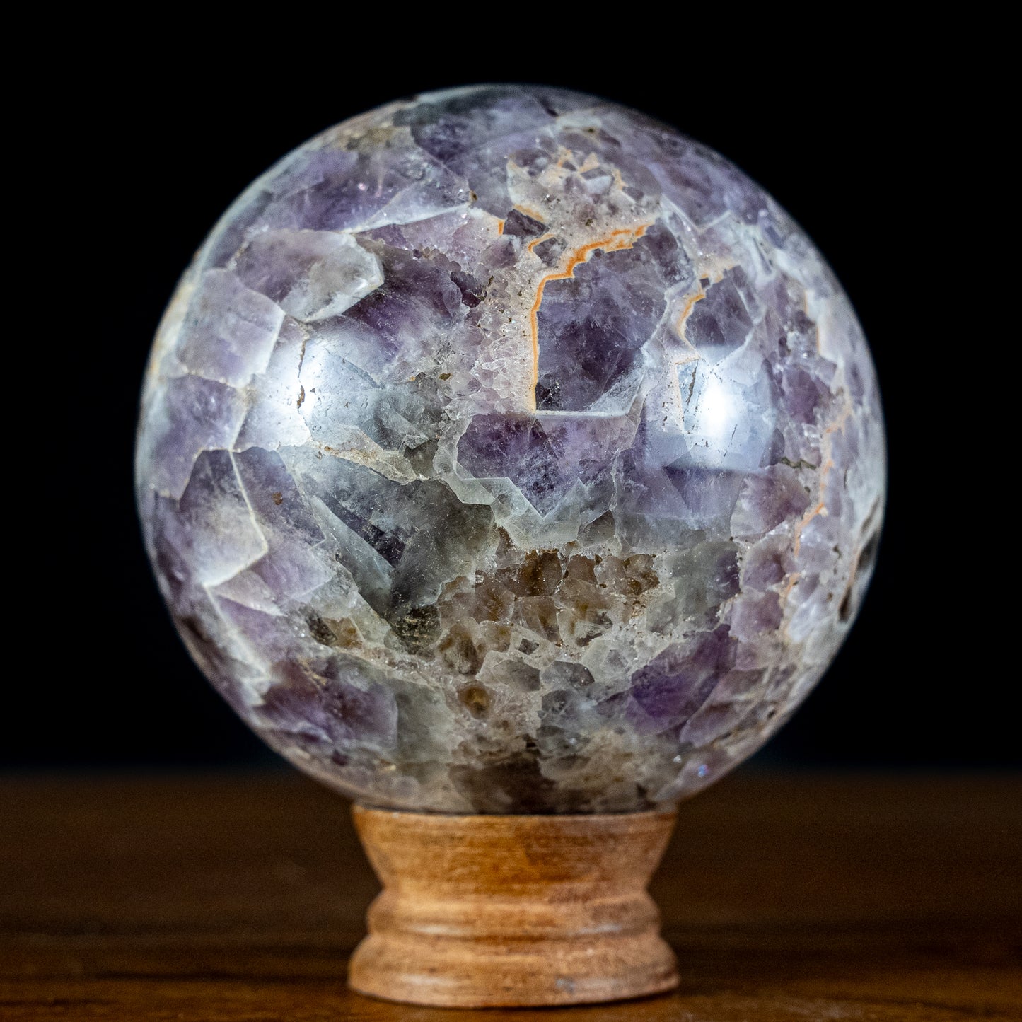 Große Mehrfarbige Amethyst Kugel – 1404,04g – 104mm