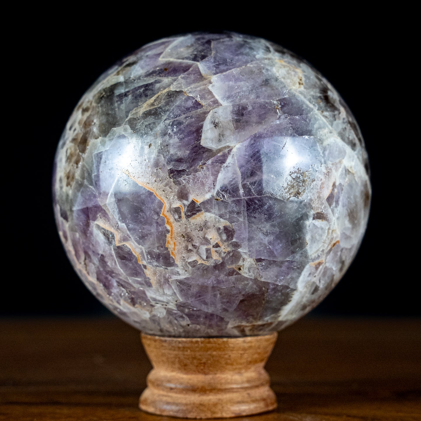 Große Mehrfarbige Amethyst Kugel – 1404,04g – 104mm