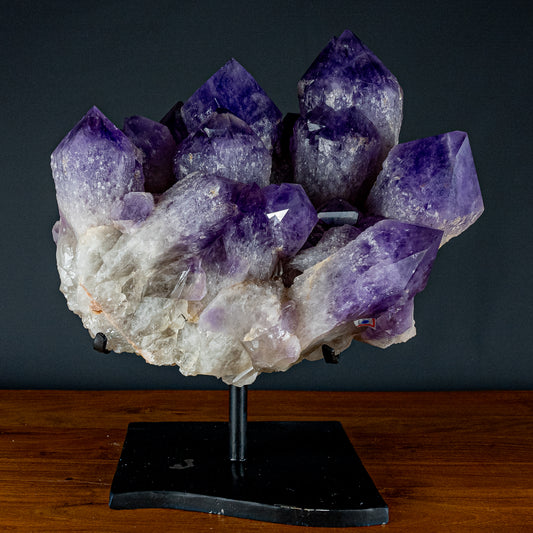 Selten Bolivien Amethyst Druse auf Ständer - 27164,29g