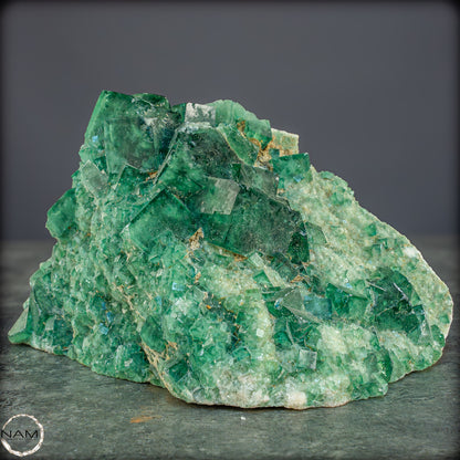 Natürliche Grüner Fluorit Kristalle auf Matrix - 2841,29g
