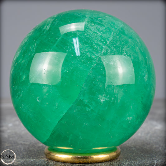 Natürliche Grüne Fluorit Kristallkugel, Spitzenqualität - 720,93g - 75mm