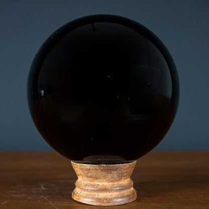 Natürliche Schwarze Obsidian Kugel - 1296,82 - 91,47mm