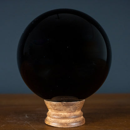 Natürliche Schwarze Obsidian Kugel - 1296,82 - 91,47mm