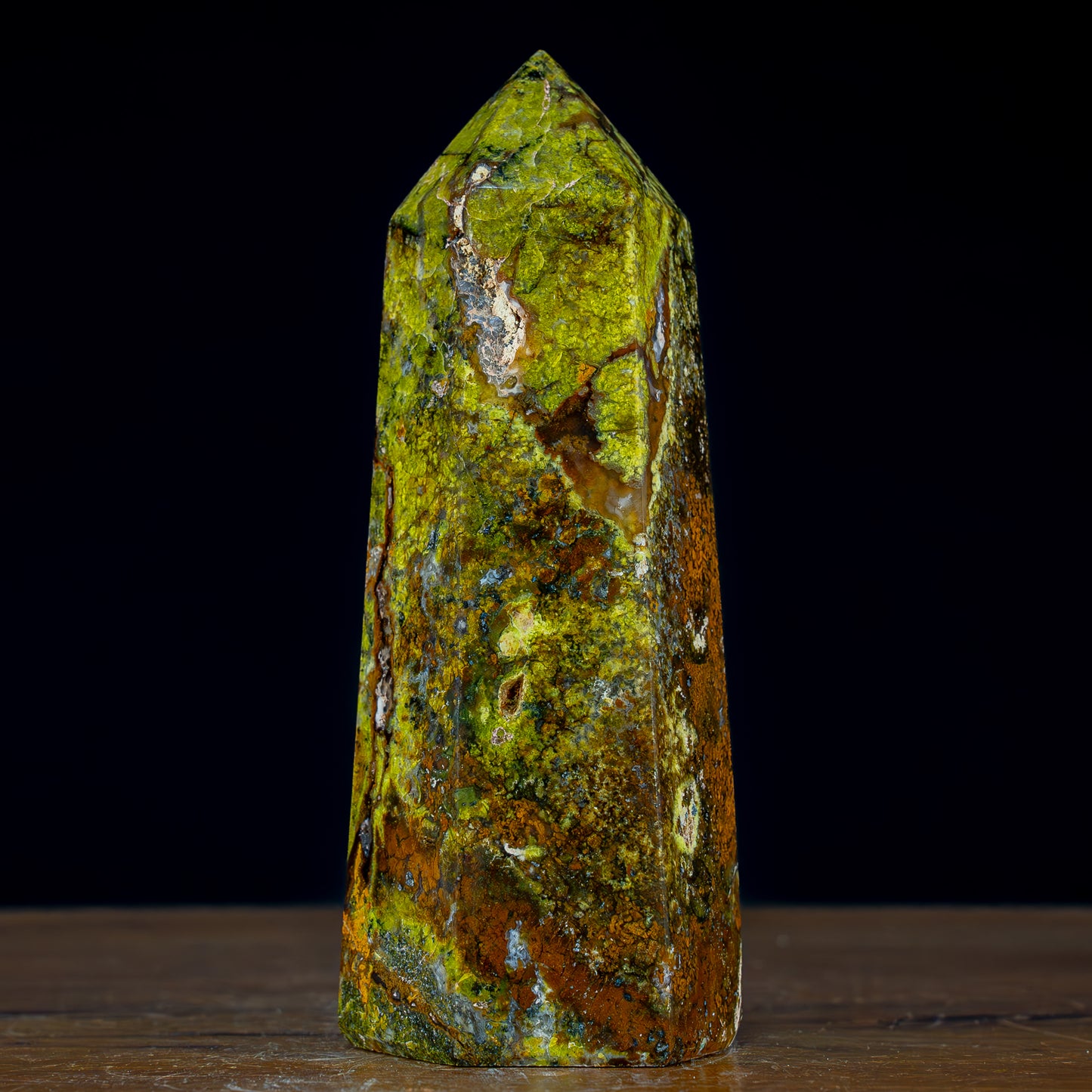 Grüner Opal Obelisk - 1139,25g