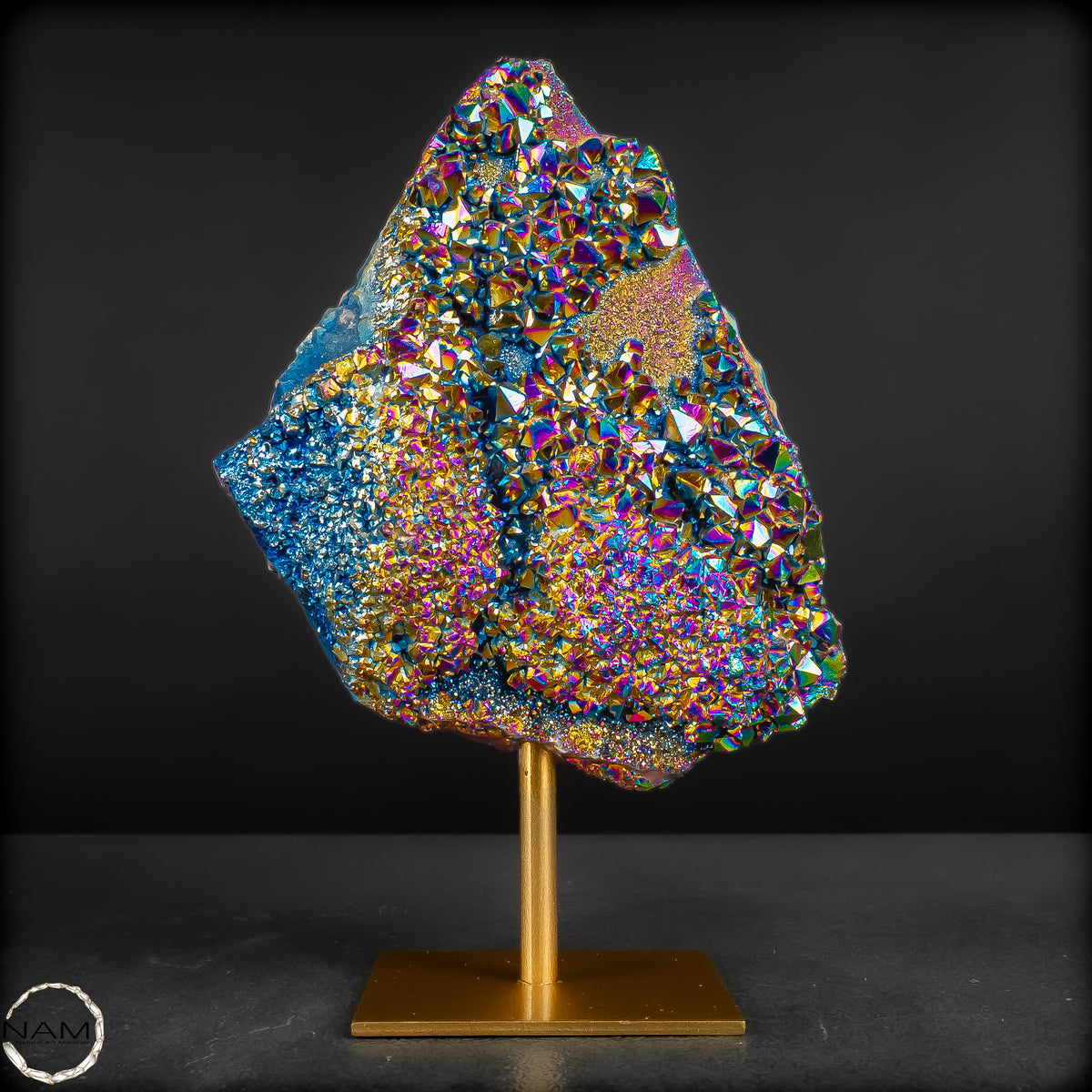 Rainbow Aura Amethyst auf Ständer  –519,95g