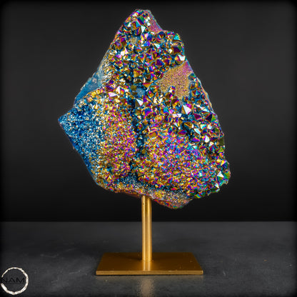 Rainbow Aura Amethyst auf Ständer  –519,95g