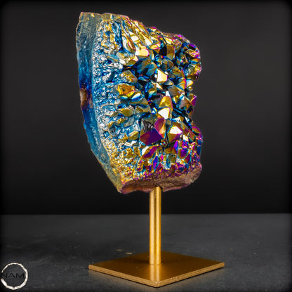 Rainbow Aura Amethyst auf Ständer – 439,96g