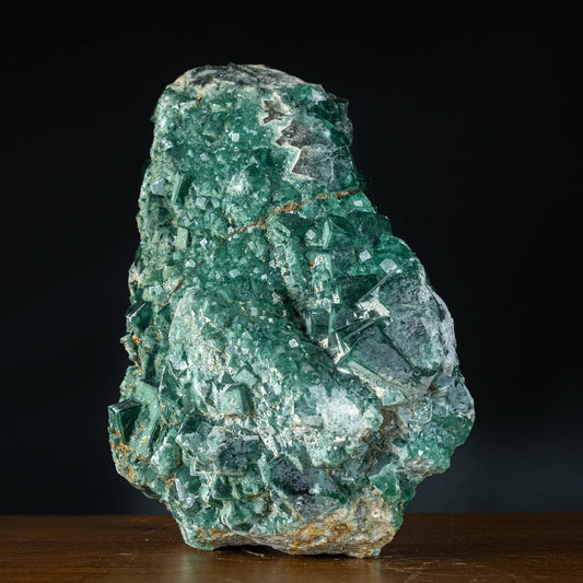 Natürliche blau-grüne Fluorit-Kristallcluster-Skulptur - 9930,32g