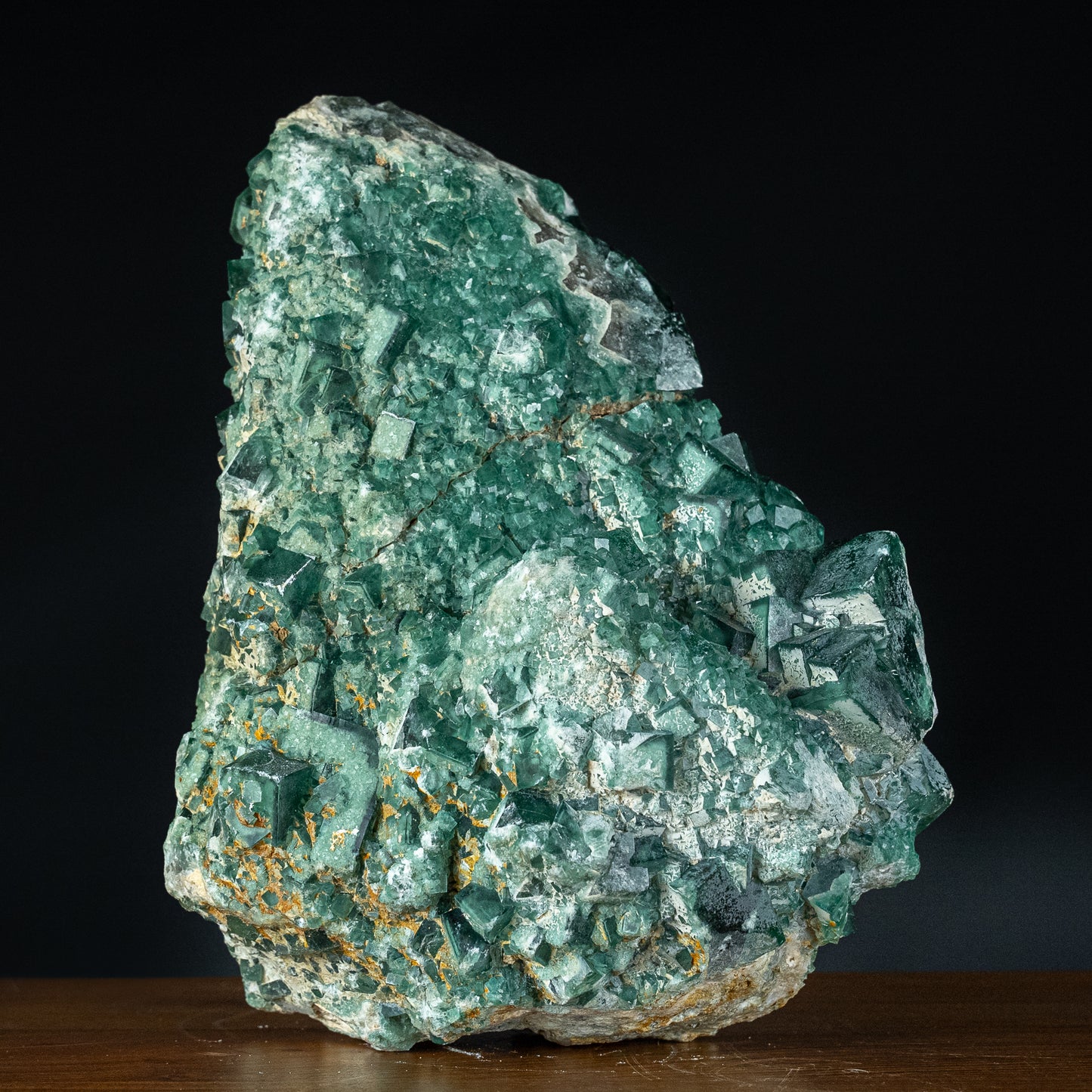 Natürliche blau-grüne Fluorit-Kristallcluster-Skulptur - 9930,32g