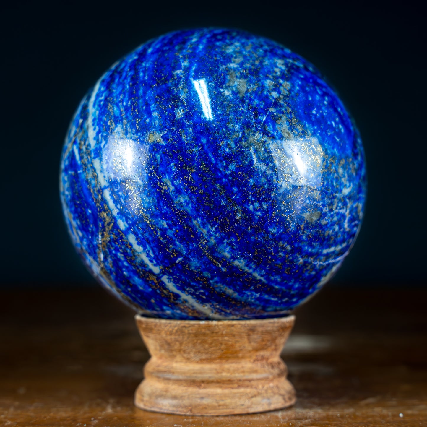 Natürliche Lapislazuli-Kristall-Kugel  - 956,82g - 84mm