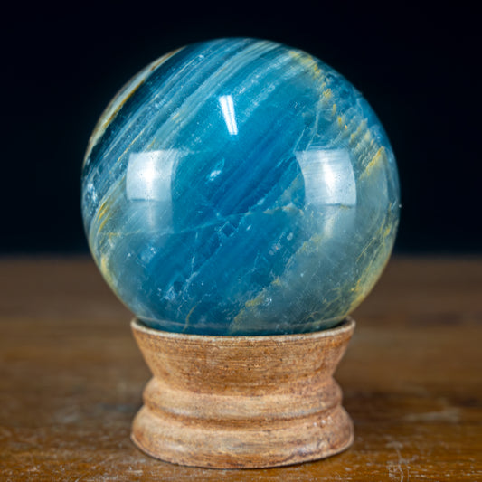 Seltene Natürlich Blaue-Onyx Kristall-Kugel, Argentinien - 332,45g - 61,4mm