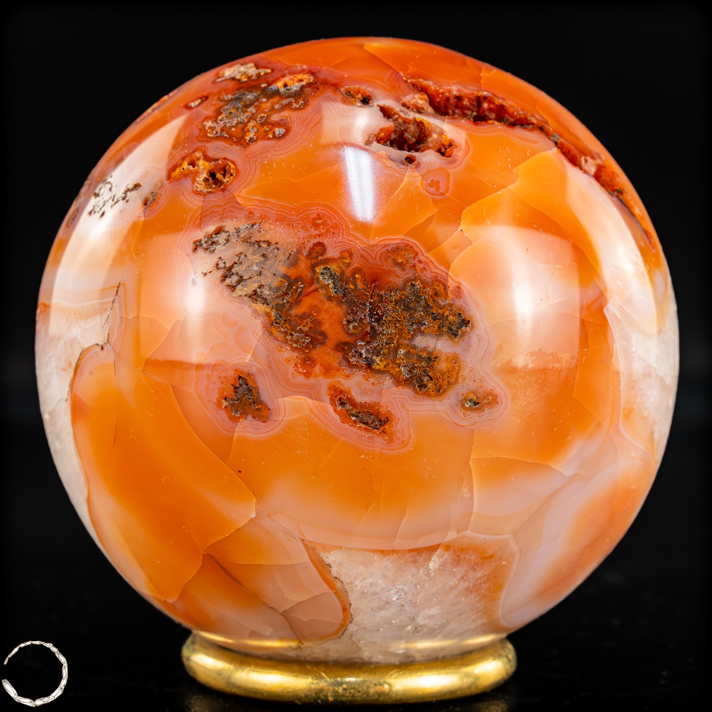 Natürliche Mehrfabige Carneol Kristall Kugel - 680,47g - 82mm