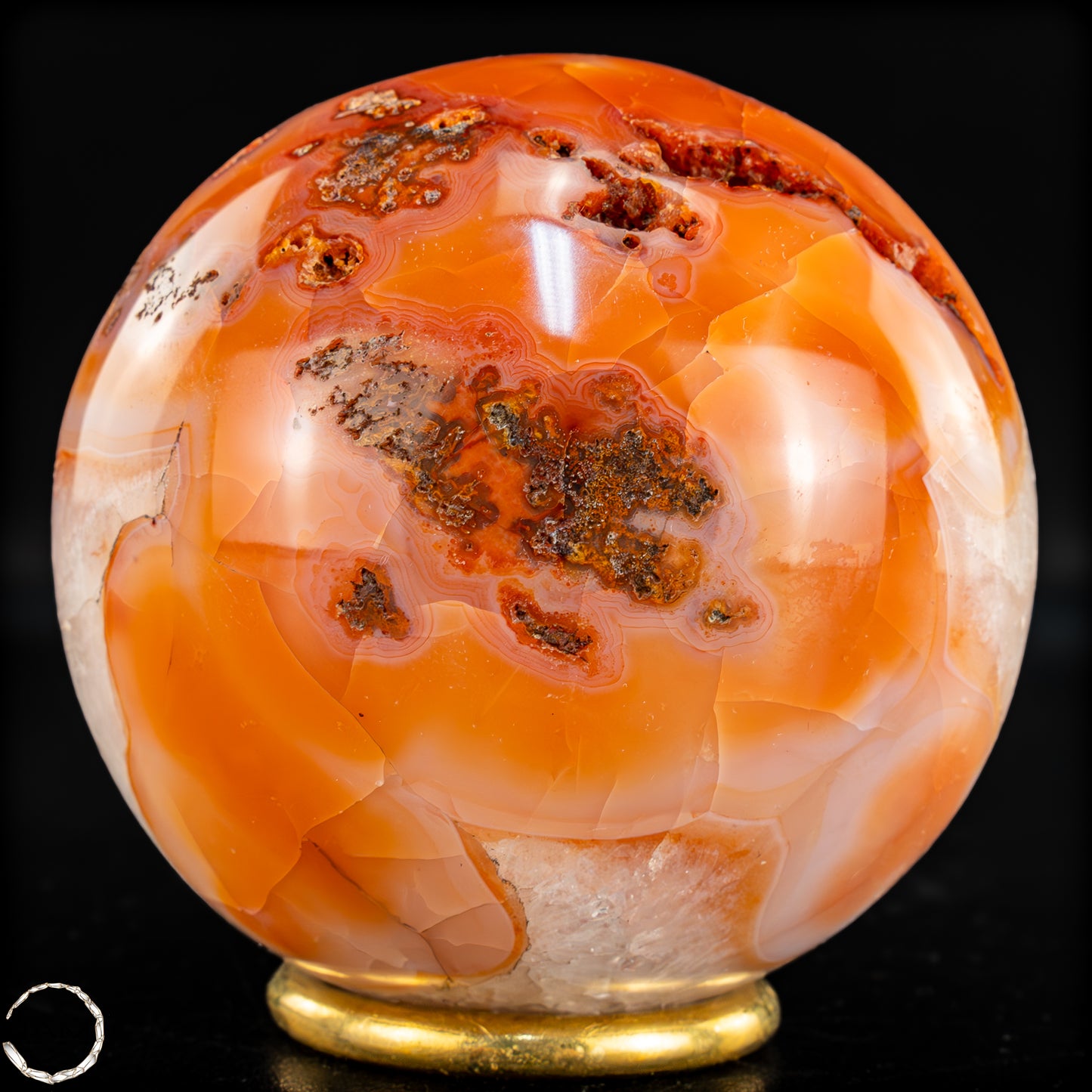 Natürliche Mehrfabige Carneol Kristall Kugel - 680,47g - 82mm