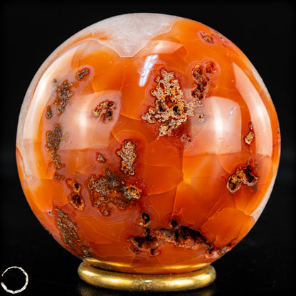 Natürliche Mehrfabige Carneol Kristall Kugel - 680,47g - 82mm