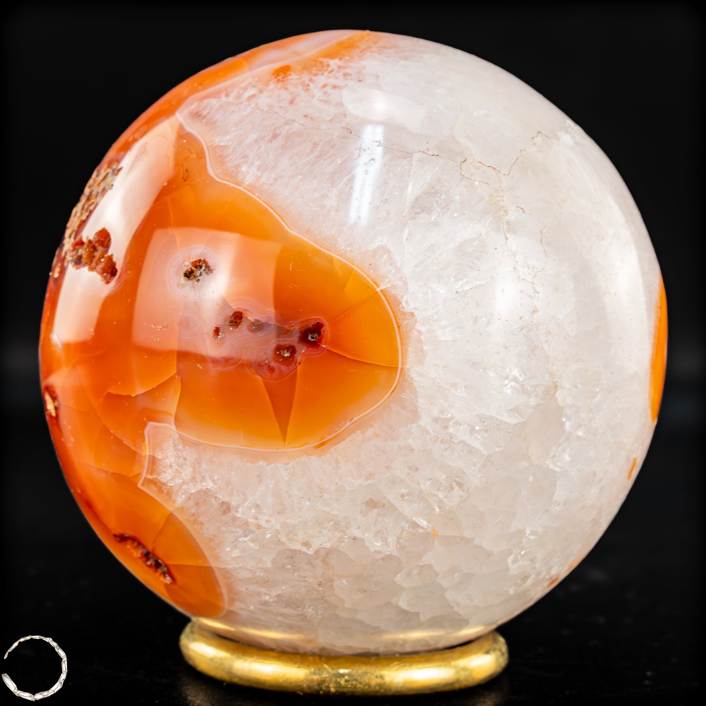 Natürliche Mehrfabige Carneol Kristall Kugel - 680,47g - 82mm
