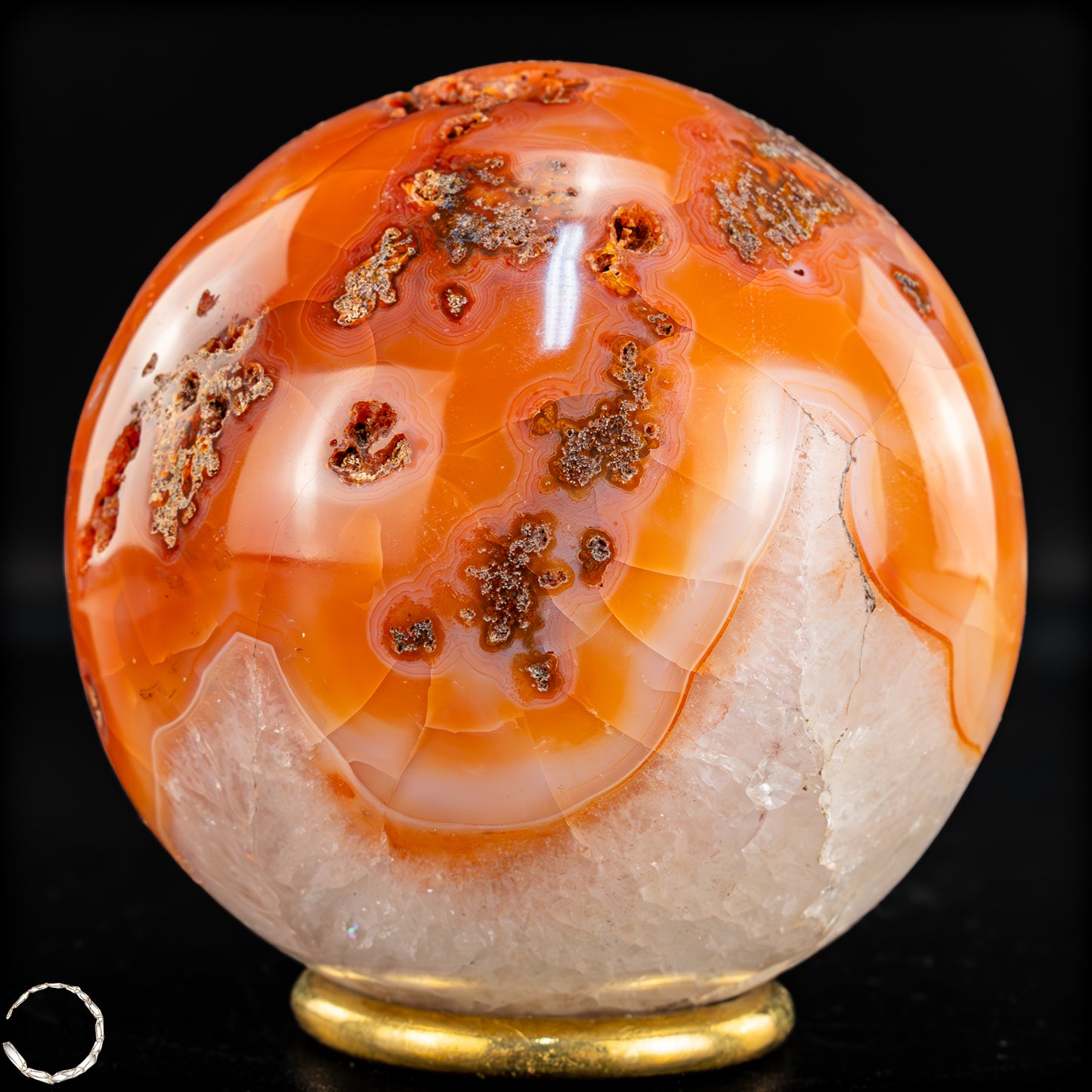 Natürliche Mehrfabige Carneol Kristall Kugel - 680,47g - 82mm