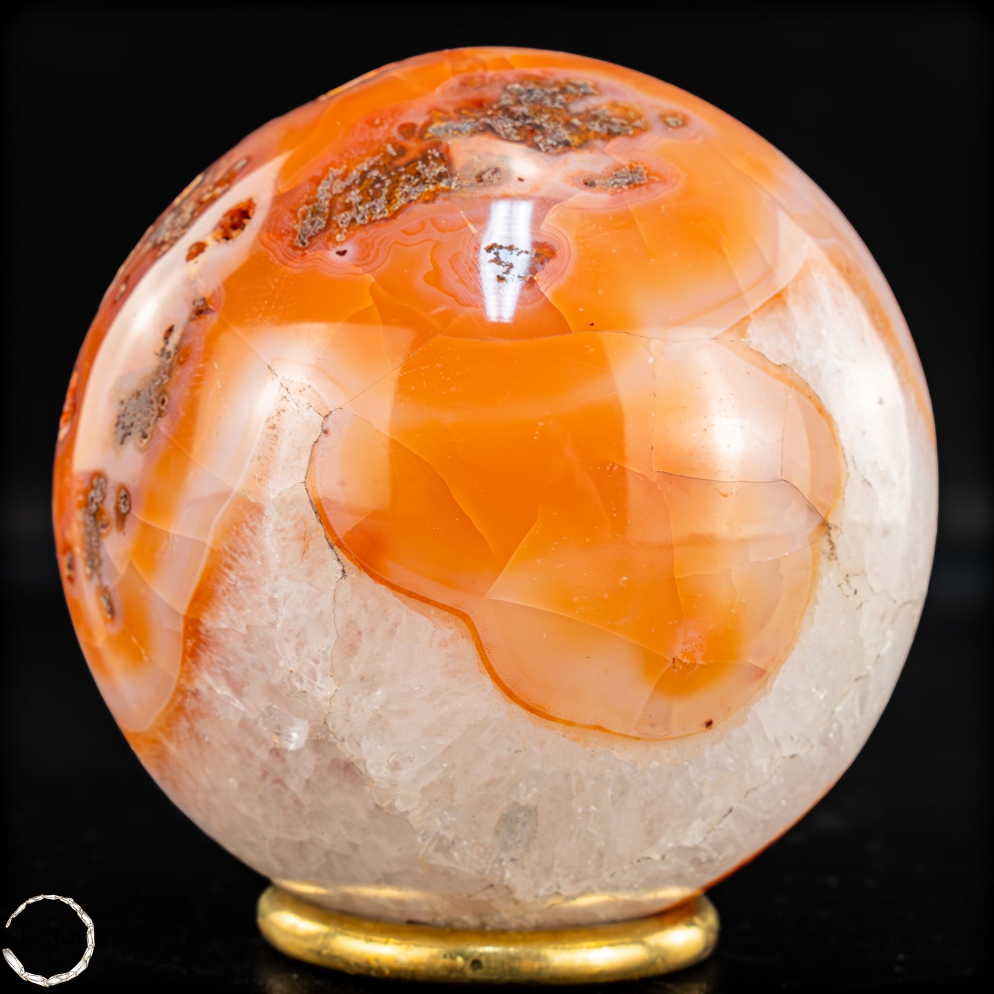 Natürliche Mehrfabige Carneol Kristall Kugel - 680,47g - 82mm