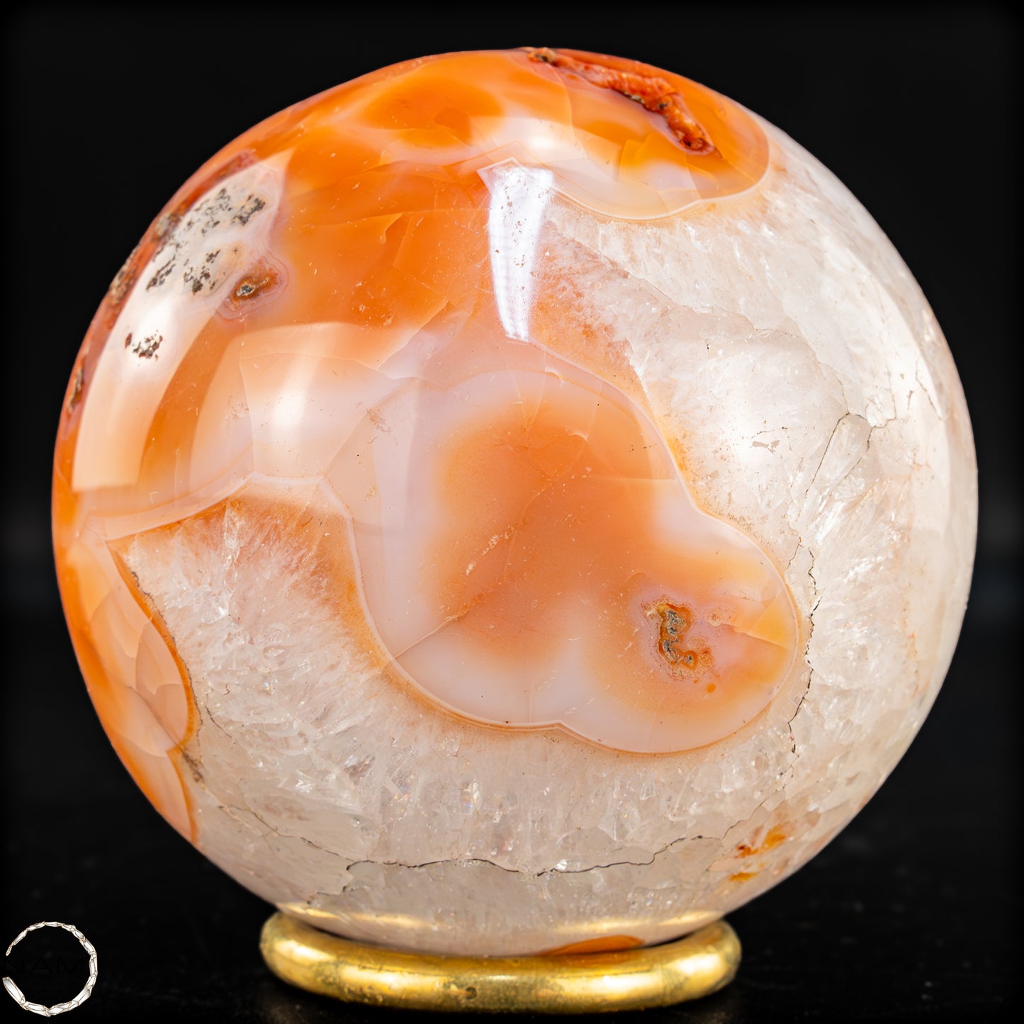 Natürliche Mehrfabige Carneol Kristall Kugel - 680,47g - 82mm