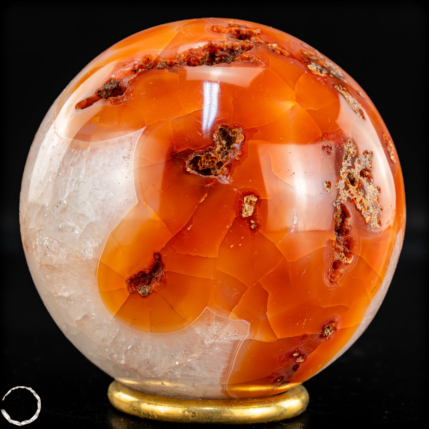 Natürliche Mehrfabige Carneol Kristall Kugel - 680,47g - 82mm