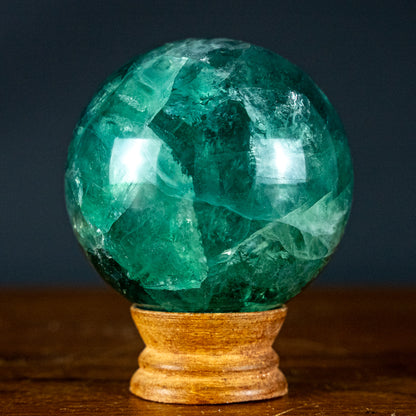 Naturliche Blau-Grüne Fluorit Kugel, China - 850,05g - 80mm