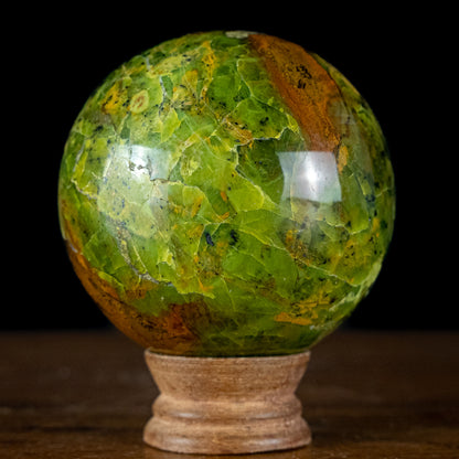 Grüner Opal Kugel - 909,83g - 90mm