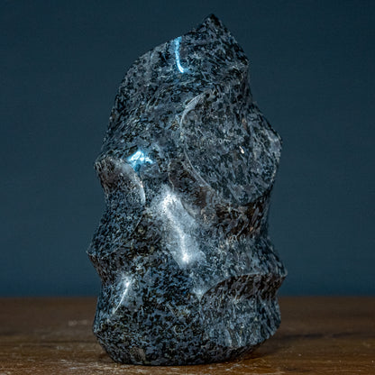 Natürlicher Indigo Gabbro Flamme - 2640,51g