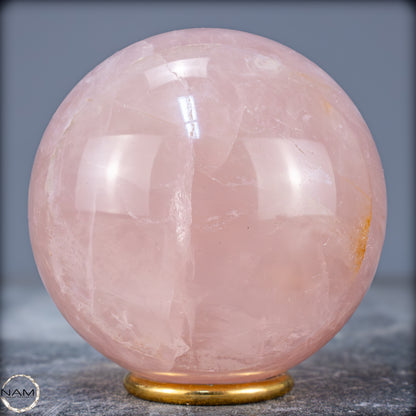 Natürliche Rosenquarz Kristall-Kugel aus Brasilien - 945,08g - 90mm