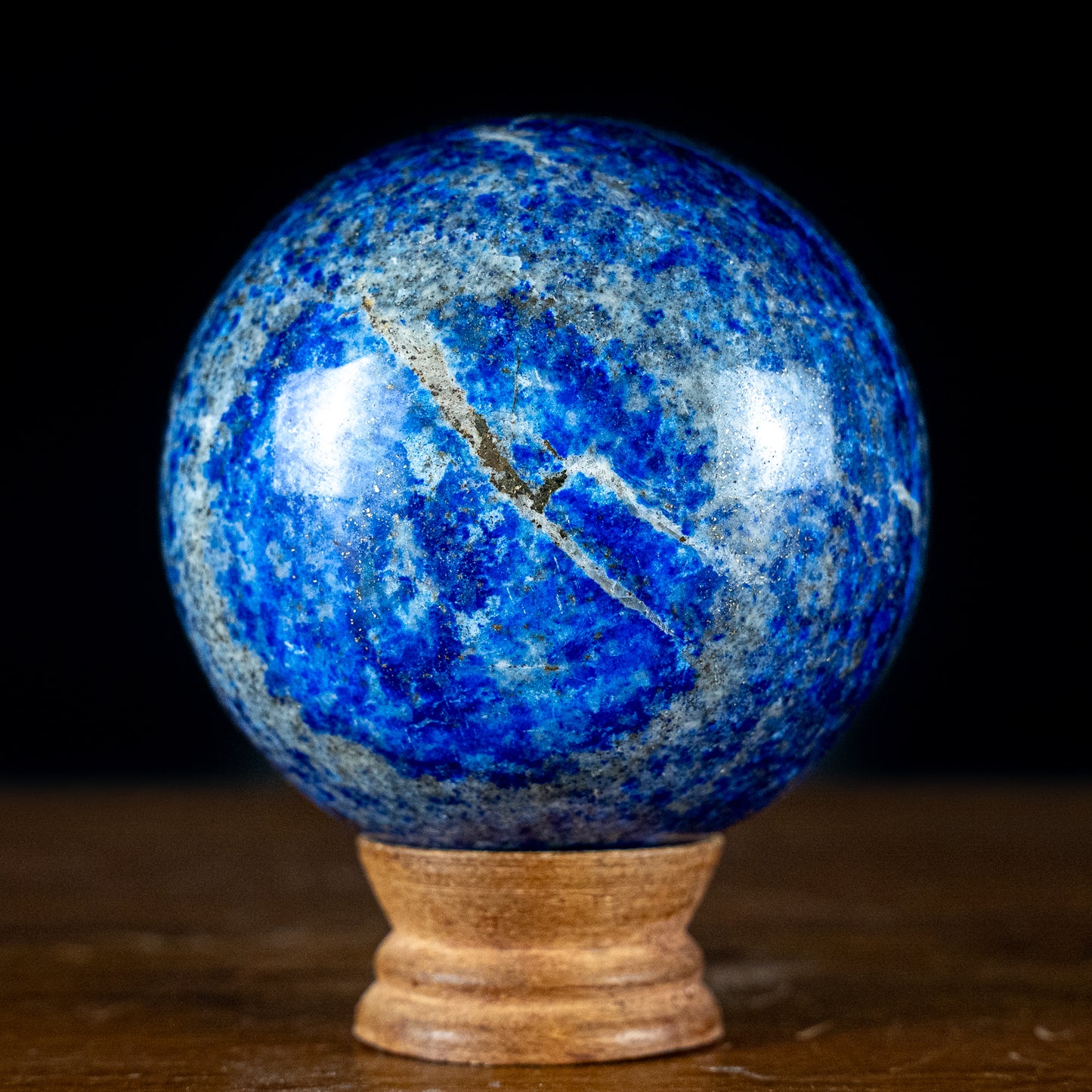 Natürliche Große Königsblaue Lapislazuli-Kugel - 1200,42g - 92mm